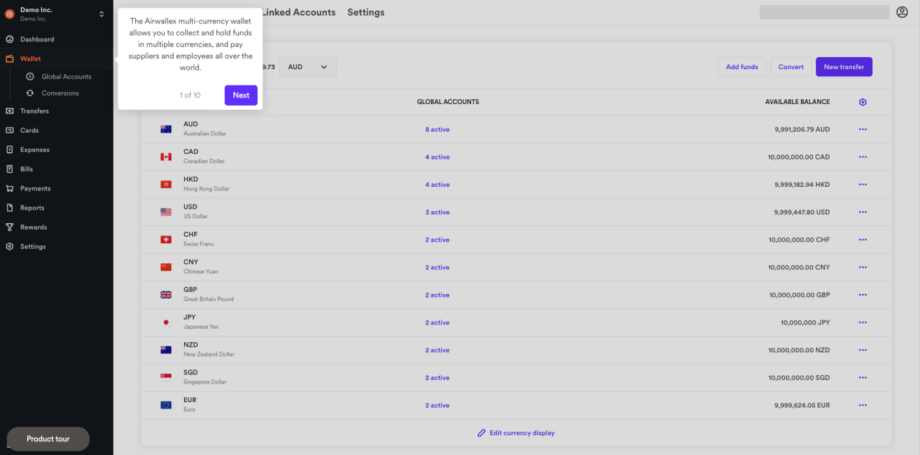 Airwallex Wallet